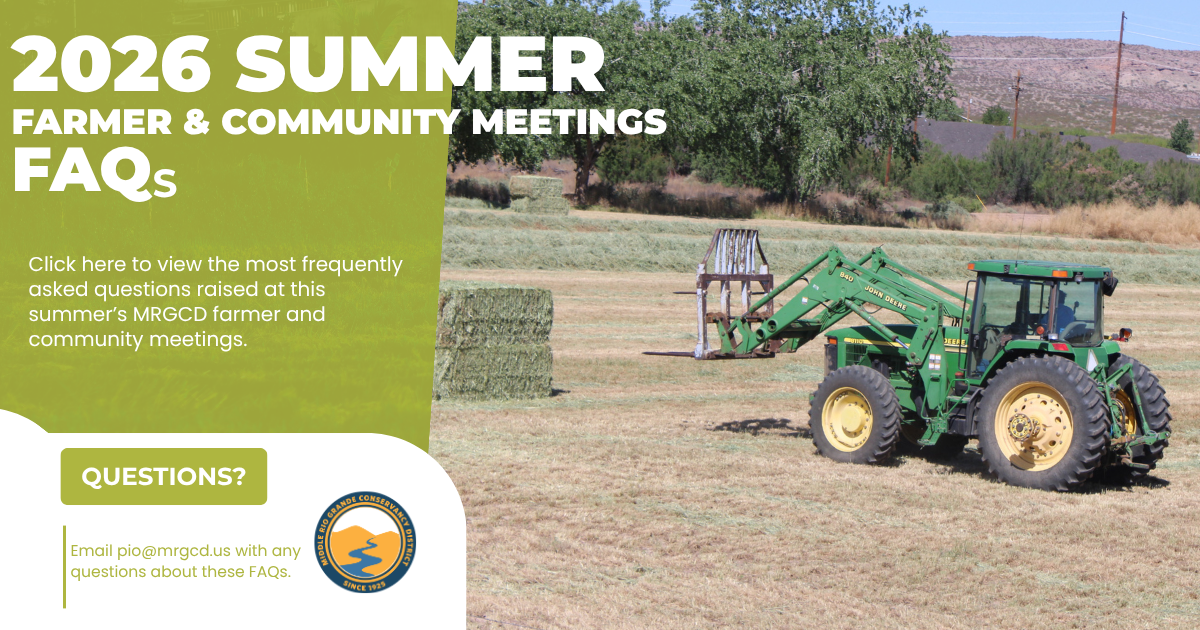 2026 Farmers & Community Meetings FAQs